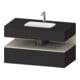 Duravit Einbauwaschtisch-Möbel-Set Qatego 100x55x60cm, T m/Gr m, Kon-WTU, Nischenb-1