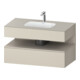 Duravit Einbauwaschtisch-Möbel-Set Qatego 100x55x60cm, T m/ta m, Kon-WTU, Nischenb-1