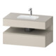 Duravit Einbauwaschtisch-Möbel-Set Qatego 100x55x60cm, T m/ta m, Kon-WTU, Nischenb-1