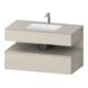 Duravit Einbauwaschtisch-Möbel-Set Qatego 100x55x60cm, T m/ta ma, Konsolen-Waschtischunterbau-1