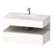 Duravit Einbauwaschtisch-Möbel-Set Qatego 100x55x60cm, T m/we g, Kon-WTU, Nischenb