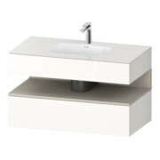 Duravit Einbauwaschtisch-Möbel-Set Qatego 100x55x60cm, T m/we g, Kon-WTU, Nischenb