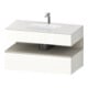 Duravit Einbauwaschtisch-Möbel-Set Qatego 100x55x60cm, T m/we hgl, Konsolen-Waschtischunterbau-1