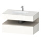 Duravit Einbauwaschtisch-Möbel-Set Qatego 100x55x60cm, T matt/we hgl, Konsolen-Waschtischunterbau-1