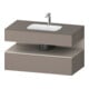 Duravit Einbauwaschtisch-Möbel-Set Qatego 100x55x60cm, Tau m/bas ma, Konsolen-Waschtischunterbau-1