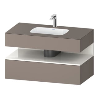 Duravit Einbauwaschtisch-Möbel-Set Qatego 100x55x60cm, w g/b m, Kon-WTU, Nischenb