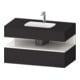 Duravit Einbauwaschtisch-Möbel-Set Qatego 100x55x60cm, w g/Gra m, Kon-WTU, B-1