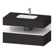Duravit Einbauwaschtisch-Möbel-Set Qatego 100x55x60cm, w g/Gra m, Kon-WTU, B