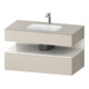 Duravit Einbauwaschtisch-Möbel-Set Qatego 100x55x60cm, w g/tau m, Kon-WTU, B-1