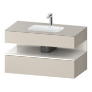 Duravit Einbauwaschtisch-Möbel-Set Qatego 100x55x60cm, w g/tau m, Kon-WTU, B