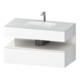 Duravit Einbauwaschtisch-Möbel-Set Qatego 100x55x60cm, w hgl/we m, Kon-WTU, B-1