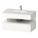 Duravit Einbauwaschtisch-Möbel-Set Qatego 100x55x60cm, w hgl/we matt, Konsolen-Waschtischunterbau-1