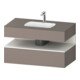 Duravit Einbauwaschtisch-Möbel-Set Qatego 100x55x60cm, w m/ba m, Kon-WTU, Nischenb-1