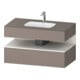 Duravit Einbauwaschtisch-Möbel-Set Qatego 100x55x60cm, w m/ba ma, Konsolen-Waschtischunterbau-1