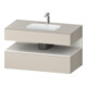 Duravit Einbauwaschtisch-Möbel-Set Qatego 100x55x60cm, w m/ta m, Kon-WTU, Nischenb-1