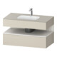 Duravit Einbauwaschtisch-Möbel-Set Qatego 100x55x60cm, w m/ta m, Kon-WTU, Nischenb-1