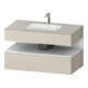 Duravit Einbauwaschtisch-Möbel-Set Qatego 100x55x60cm, w m/ta m, Kon-WTU, Nischenb-1