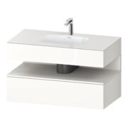 Duravit Einbauwaschtisch-Möbel-Set Qatego 100x55x60cm, w m/we g, Kon-WTU, Nischenb