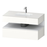 Duravit Einbauwaschtisch-Möbel-Set Qatego 100x55x60cm, w m/we g, Kon-WTU, Nischenb