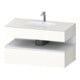 Duravit Einbauwaschtisch-Möbel-Set Qatego 100x55x60cm, w matt/we hgl, Konsolen-Waschtischunterbau-1