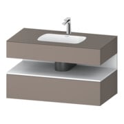 Duravit Einbauwaschtisch-Möbel-Set Qatego 100x55x60cm, we m/bas ma, Konsolen-Waschtischunterbau