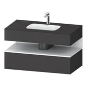 Duravit Einbauwaschtisch-Möbel-Set Qatego 100x55x60cm, we m/Grap ma, Konsolen-Waschtischunterbau