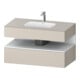 Duravit Einbauwaschtisch-Möbel-Set Qatego 100x55x60cm, we m/tau ma, Konsolen-Waschtischunterbau-1