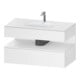 Duravit Einbauwaschtisch-Möbel-Set Qatego 100x55x60cm, we ma, Konsolen-Waschtischunterbau-1