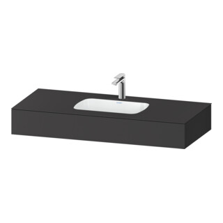 Duravit Einbauwaschtisch-Möbel-Set Qatego 120x55x17cm, gra m, m K, 1 Ausschn, m ÜL