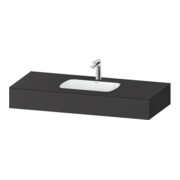 Duravit Einbauwaschtisch-Möbel-Set Qatego 120x55x17cm, gra m, m K, 1 Ausschn, m ÜL