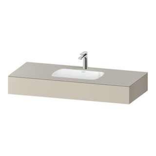 Duravit Einbauwaschtisch-Möbel-Set Qatego 120x55x17cm, T m, m K, 1 Ausschn, m ÜL