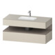 Duravit Einbauwaschtisch-Möbel-Set Qatego 120x55x60cm, ba m/ta m, Kon-WTU, B-1