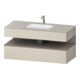 Duravit Einbauwaschtisch-Möbel-Set Qatego 120x55x60cm, ba m/tau matt, Konsolen-Waschtischunterbau-1