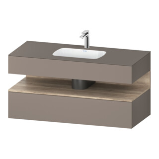 Duravit Einbauwaschtisch-Möbel-Set Qatego 120x55x60cm, E Ma/Ba m, Kon-WTU, B
