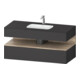 Duravit Einbauwaschtisch-Möbel-Set Qatego 120x55x60cm, E Ma/Gra m, Kon-WTU, B-1
