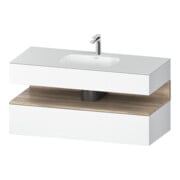 Duravit Einbauwaschtisch-Möbel-Set Qatego 120x55x60cm, E Ma/w m, Kon-WTU, Nischenb