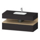 Duravit Einbauwaschtisch-Möbel-Set Qatego 120x55x60cm, E na/gra m, Kon-WTU, B-1