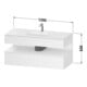 Duravit Einbauwaschtisch-Möbel-Set Qatego 120x55x60cm, E na/tau m, Kon-WTU, B