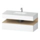 Duravit Einbauwaschtisch-Möbel-Set Qatego 120x55x60cm, E nat/weiß ma, Konsolen-Waschtischunterbau-1