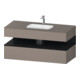 Duravit Einbauwaschtisch-Möbel-Set Qatego 120x55x60cm, E sw/Bas m, Kon-WTU, B-1