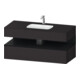 Duravit Einbauwaschtisch-Möbel-Set Qatego 120x55x60cm, E sw/gra m, Kon-WTU, B-1