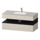 Duravit Einbauwaschtisch-Möbel-Set Qatego 120x55x60cm, E sw/tau ma, Konsolen-Waschtischunterbau-1