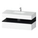 Duravit Einbauwaschtisch-Möbel-Set Qatego 120x55x60cm, Ei sw/we ma, Konsolen-Waschtischunterbau-1