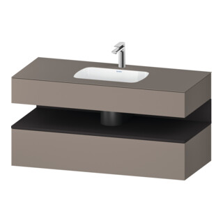 Duravit Einbauwaschtisch-Möbel-Set Qatego 120x55x60cm, gra m/ba m, Kon-WTU, B