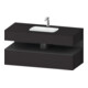 Duravit Einbauwaschtisch-Möbel-Set Qatego 120x55x60cm, gra m/Gr m, Kon-WTU, B-1