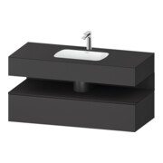 Duravit Einbauwaschtisch-Möbel-Set Qatego 120x55x60cm, gra m/Gr m, Kon-WTU, B-1
