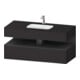 Duravit Einbauwaschtisch-Möbel-Set Qatego 120x55x60cm, gra m/Gr matt, Konsolen-Waschtischunterbau-1