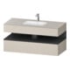 Duravit Einbauwaschtisch-Möbel-Set Qatego 120x55x60cm, gra m/tau ma, Konsolen-Waschtischunterbau-1