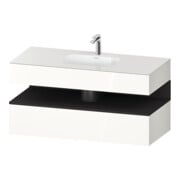 Duravit Einbauwaschtisch-Möbel-Set Qatego 120x55x60cm, gra m/we g, Kon-WTU, B