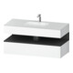 Duravit Einbauwaschtisch-Möbel-Set Qatego 120x55x60cm, gra m/we m, Kon-WTU, B-1